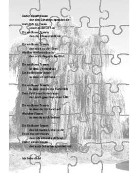 Das Gedicht von einem Traum als Puzzle - Mathias Büscher